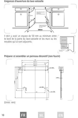 Lave-vaisselle Proline PBI4720FULL - ENCASTRABLE 60CM Proline