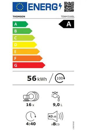 Lave-vaisselle Thomson TDW4316SL Thomson