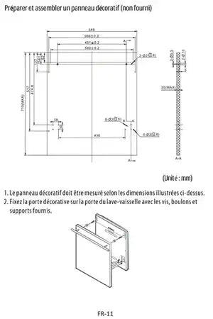 Lave-vaisselle Thomson TWBI4614DFULL - ENCASTRABLE 60CM Thomson