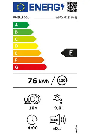 Lave-vaisselle Whirlpool WSFO3T223P Whirlpool