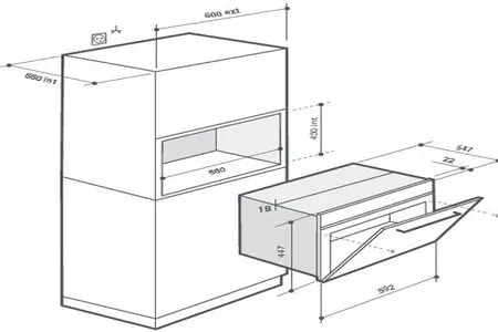 Micro-ondes combiné De Dietrich DKC7340W De Dietrich