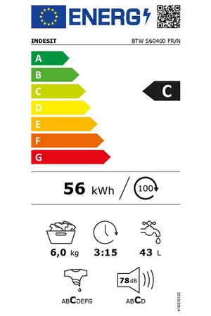 Lave-linge top Indesit BTWS60400FR/N Indesit