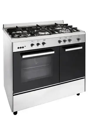 Piano de cuisson Airlux AA9PCGIX2 Butamax - Butanette 90cm Gaz noir inox Airlux