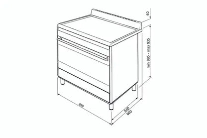 Piano de cuisson Smeg BG91IAN2 Smeg