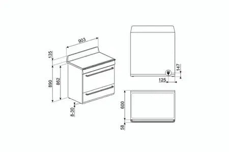 Piano de cuisson Smeg TR90IP2 Smeg