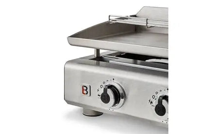 Plancha Brasero Plancha Au Gaz Silvia Ii G Inox - 4 Brûleurs - Surface De Cuisson 84 X 34 Cm - Inox - Gris Brasero