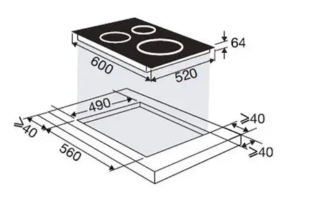 Plaque induction Sauter SPI244B Sauter