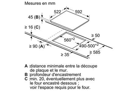 Plaque vitrocéramique Siemens ET61RBMB8E Siemens