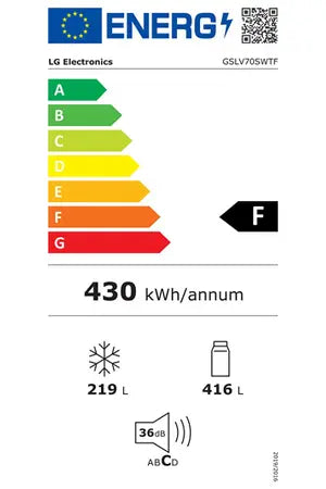 Refrigerateur americain Lg GSLV70SWTF Lg