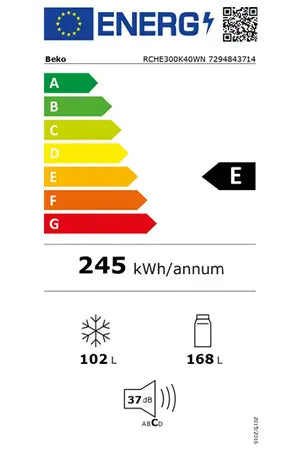 Réfrigérateur congélateur en bas Beko RCHE300K40WN Beko