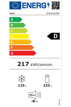 Réfrigérateur congélateur en bas Haier HTW5618DNPT Haier