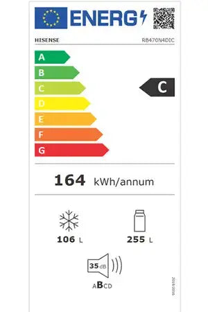 Refrigerateur congelateur en bas Hisense RB470N4DIC Hisense