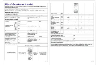 Réfrigérateur congélateur en bas Lg GBV5240APY Lg