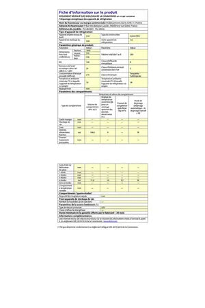 Réfrigérateur congélateur en bas Proline PLC266WH Proline