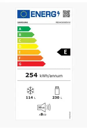 Réfrigérateur congélateur en bas Samsung RB34C600EWW Samsung