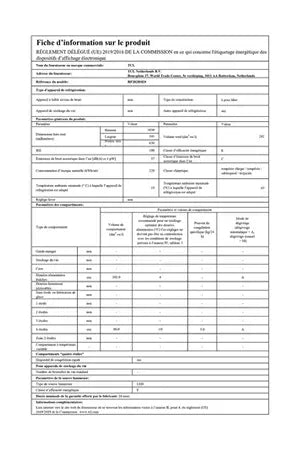 Réfrigérateur congélateur en bas Tcl RF282BSE0 Tcl