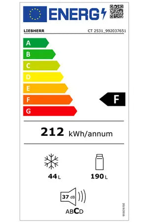 Réfrigérateur congélateur en haut Liebherr CT2531-21 Liebherr
