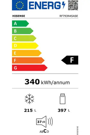 Réfrigérateur multi-portes Hisense RF793N4SASE Hisense