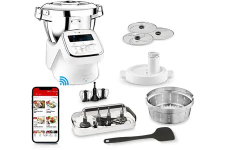 Robot Cuiseur Moulinex I-Companion Xl Connecte 7 Accessoires Dont Decoupe Legumes Yy4418fd Moulinex