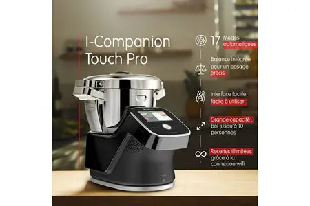 Robot cuiseur Moulinex I-Companion Touch Pro Noir HF93D810 Moulinex