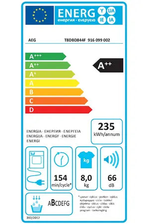 Sèche-linge Aeg T8DBD844F Aeg