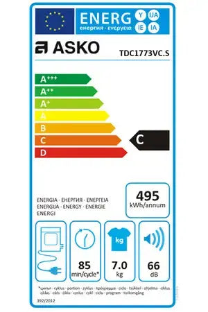 Sèche-linge Asko TDC1773VC.S Asko