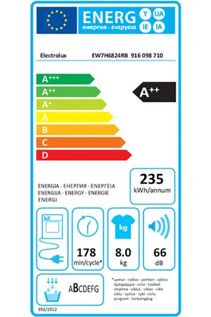 Sèche-linge Electrolux EW7H6824RB Electrolux