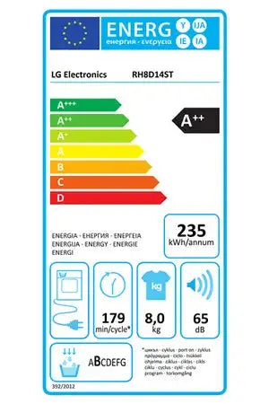 Sèche-linge LG RH8D14ST Lg