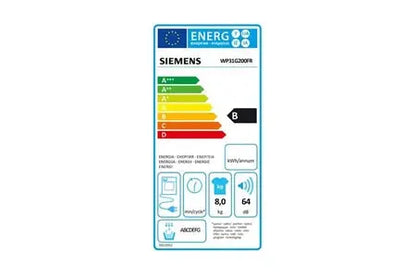 Sèche-linge SIEMENS IQ500 WP31G200FR Siemens