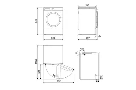 Sèche-linge SMEG DNP82SEIN SMEG