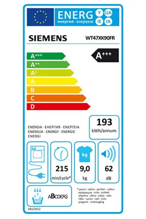 Sèche-linge Siemens WT47XK90FR Siemens