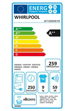 Sèche-linge Whirlpool W7D93WRFR Whirlpool