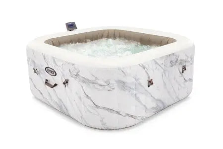 Spa Gonflable Intex Spa Gonflable Purespa Calacatta Carré Bulles 4 Places - Intex Intex