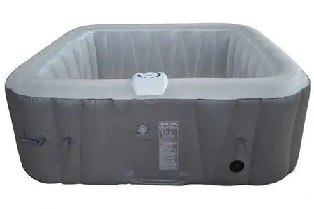 Spa gonflable GENERIQUE  Sunspa carré 6 personnes Bandeau LED inclus 185 x 185 cm Noir Sunspa