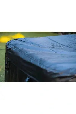 Spa gonflable Ospazia carré 4 personnes 155x155 cm Noir Filtre et bâche inclus Ospazia